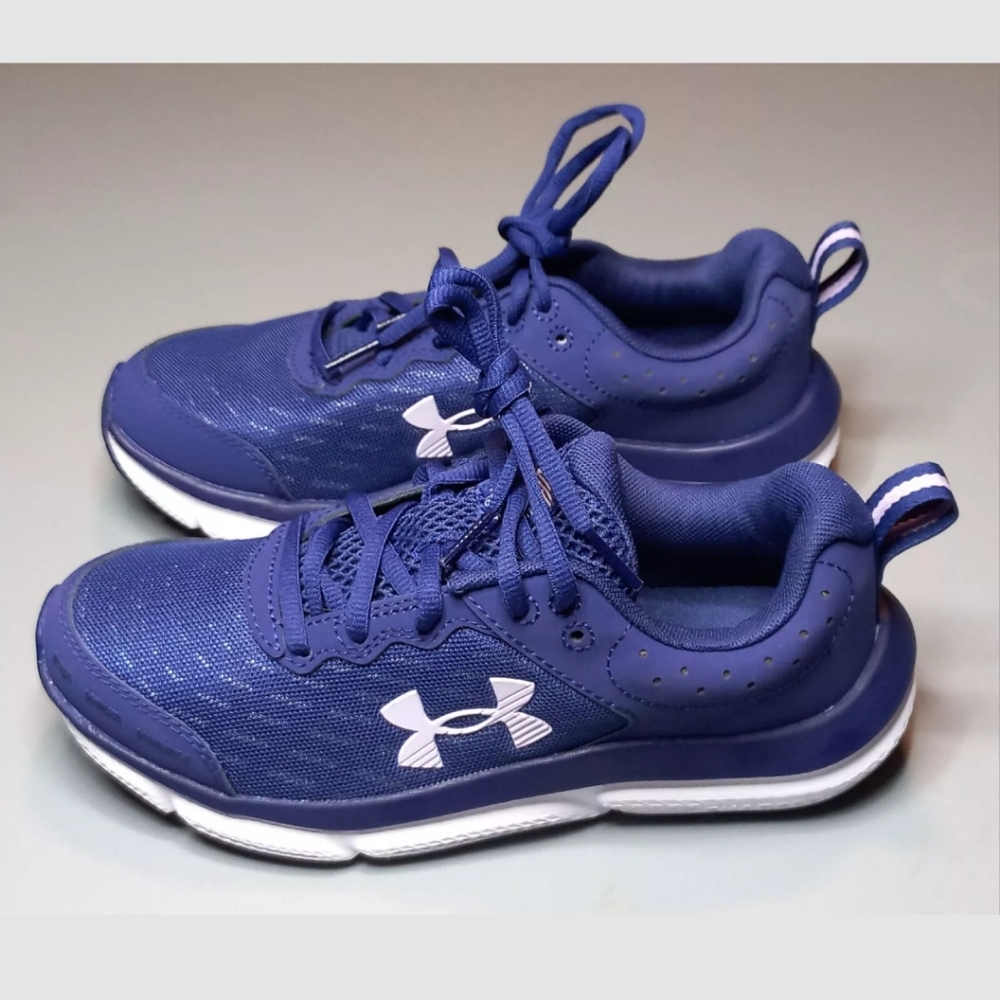 New Woman Under Armour W Charged Assert 10 Running Shoes Blue 3026179-501 Size 6